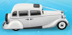 White Wedding Limo