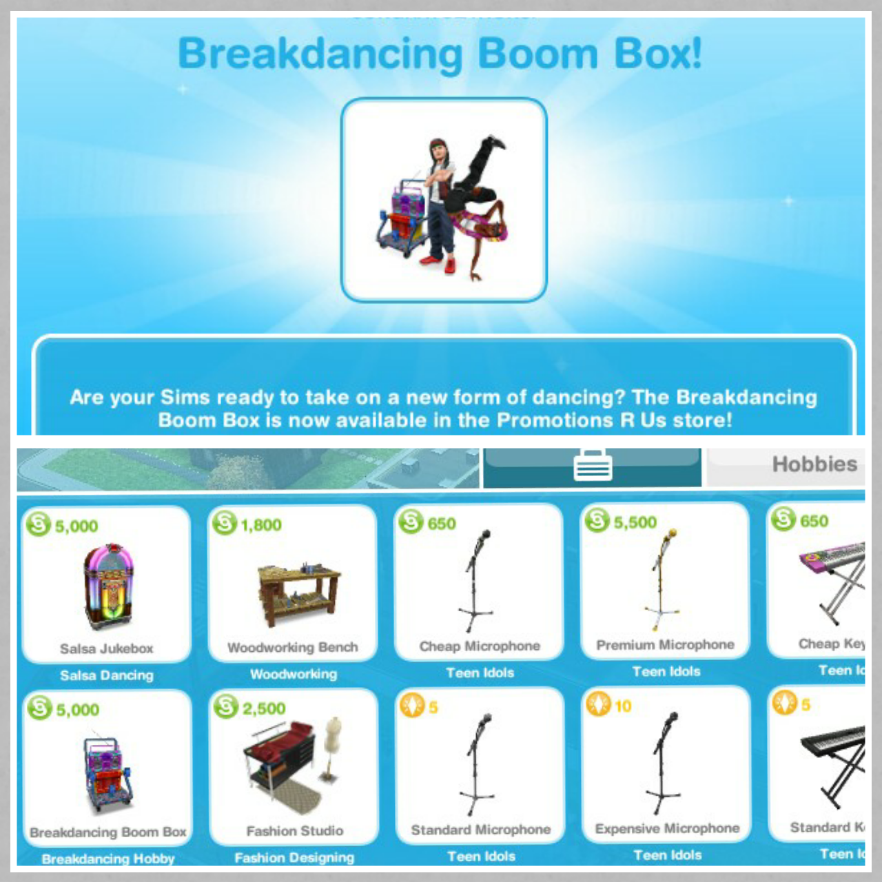 The Sims Freeplay Hobbies Breakdancing The Girl Who Games