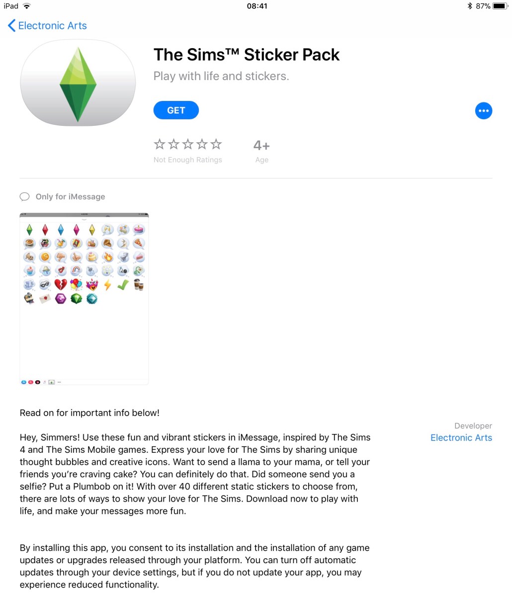 How to Download The Sims Sticker Pack for iOS! – The Girl Who Games