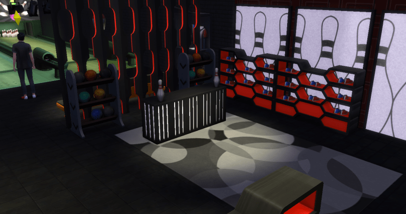 Sims 4 house design bowling alley