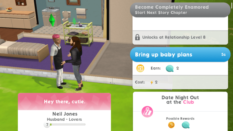 The Sims Mobile- Baby Quest – The Girl Who Games