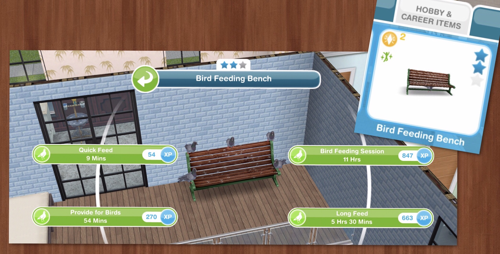 The Sims Freeplay Hobbies Bird Feeding The Girl Who Games